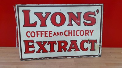 Lot 747 - LYONS TEA SIGN