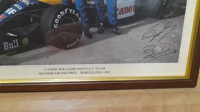 Lot 689 - 4X SMALL SIGNED FORMULA 1 PHOTOS