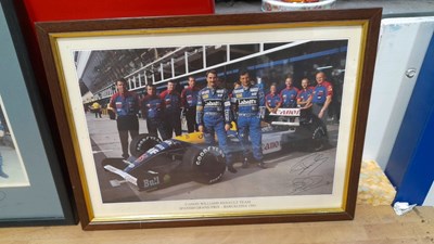 Lot 689 - 4X SMALL SIGNED FORMULA 1 PHOTOS