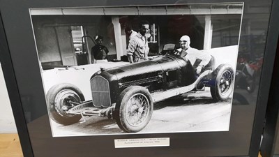Lot 267 - 2 X ALFA ROMEO SCUDERIA PHOTOS IN BLACK FRAMES
