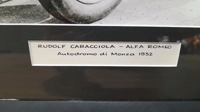Lot 267 - 2 X ALFA ROMEO SCUDERIA PHOTOS IN BLACK FRAMES