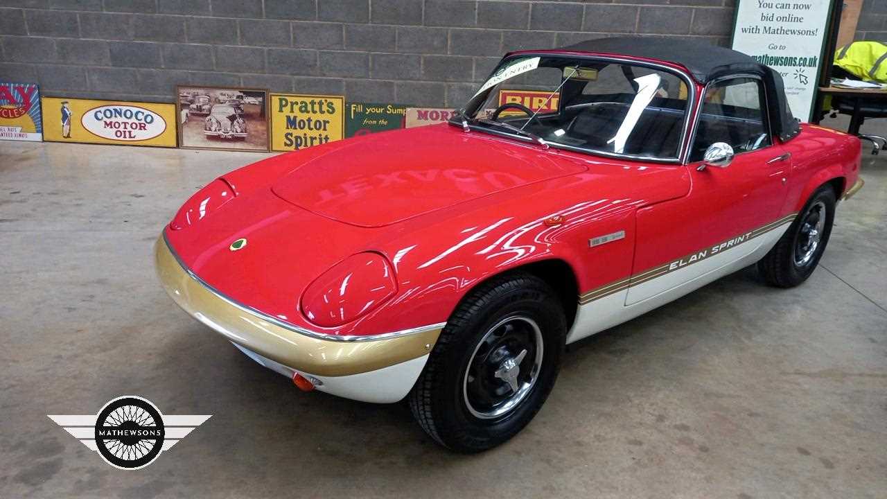 Lot 770 - 1972 LOTUS ELAN DHC SPRINT