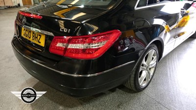Lot 194 - 2010 MERCEDES-BENZ E250 BLUEEFF-CY SE CGI A