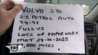 Lot 156 - 1997 VOLVO S70 CD 10V AUTO