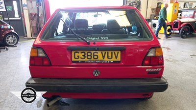 Lot 198 - 1990 VOLKSWAGEN GOLF DRIVER