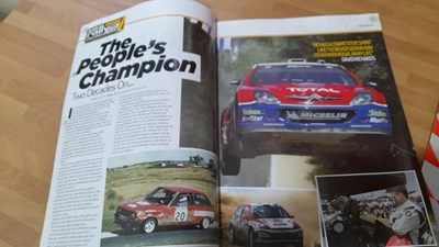 Lot 873 - DEREK RINGER/JIMMY McCRAE SIGNED KNOCKHILL BROCHURES ,FORD ESCORT FRAMED PICTURE