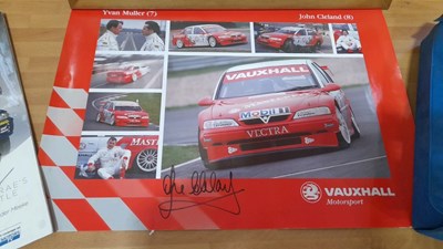 Lot 873 - DEREK RINGER/JIMMY McCRAE SIGNED KNOCKHILL BROCHURES ,FORD ESCORT FRAMED PICTURE