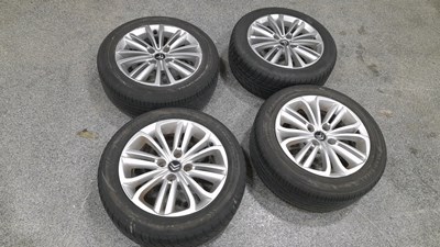 Lot 827 - SET OF 4 CITROEN C4 ALLOY WHEELS 7 TYRES