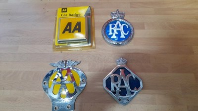 Lot 783 - SELECTION OF CAR BADGE BAR BADGES AA/RAC