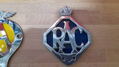 Lot 783 - SELECTION OF CAR BADGE BAR BADGES AA/RAC