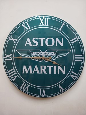 Lot 545 - GREEN ASTON MARTIN CLOCK