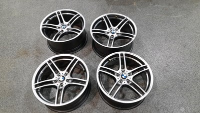 Lot 552 - GENUINE BMW 313 3 SERIES M-SPORT ALLOY WHEELS SET OF 4