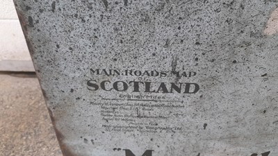 Lot 238 - FIRESTONE ENAMEL MAP OF SCOTLAND