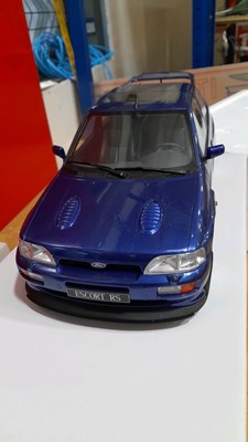 Lot 166 - FORD ESCORT COSWORTH 1.12 SCALE MODEL IN BLUE