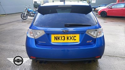 Lot 392 - 2013 SUBARU IMPREZA WRX STI