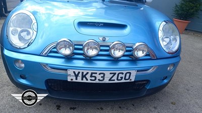 Lot 412 - 2003 MINI COOPER S