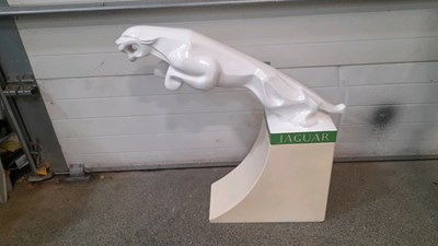 Lot 351 - JAGUAR LEAPER , SHOWROOM MODEL MADE FROM FIBREGLASS 37" X 37"