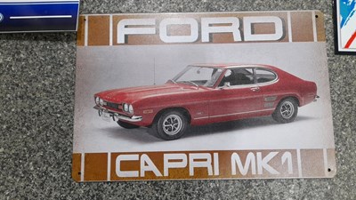 Lot 571 - SELECTION OF SMALL METAL REPRO SIGNS