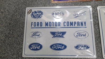 Lot 571 - SELECTION OF SMALL METAL REPRO SIGNS
