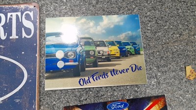 Lot 571 - SELECTION OF SMALL METAL REPRO SIGNS