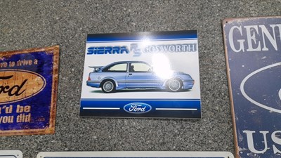 Lot 571 - SELECTION OF SMALL METAL REPRO SIGNS