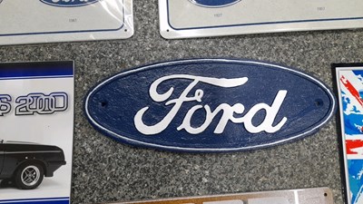 Lot 571 - SELECTION OF SMALL METAL REPRO SIGNS