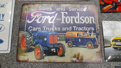 Lot 571 - SELECTION OF SMALL METAL REPRO SIGNS
