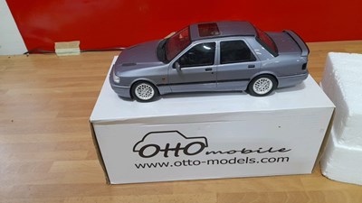 Lot 341 - FORD SIERRA 4X4 COSWORTH IN MOONSTONE SILVER BY OTTO MODELS