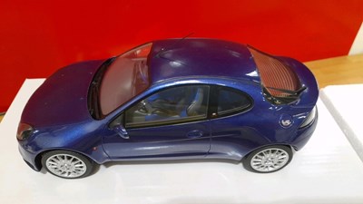 Lot 375 - FORD PUMA SPORT BLUE BY OTTO MODELS 1.18 SCALE MODEL