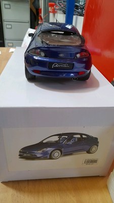 Lot 375 - FORD PUMA SPORT BLUE BY OTTO MODELS 1.18 SCALE MODEL