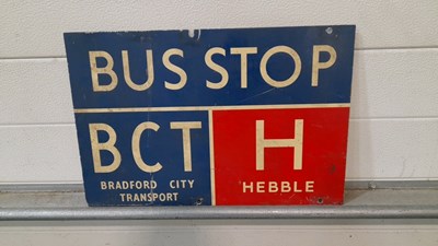 Lot 871 - BRADFORD DOUBLE SIDED BUS SIGN 18" X 12"