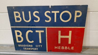 Lot 871 - BRADFORD DOUBLE SIDED BUS SIGN 18" X 12"