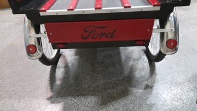 Lot 779 - WOODEN HAND-BUILT FORD MODEL T PICKUP, WITH WORKING LIGHTS