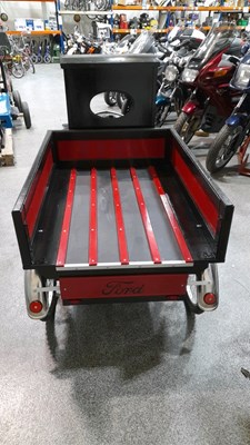 Lot 779 - WOODEN HAND-BUILT FORD MODEL T PICKUP, WITH WORKING LIGHTS