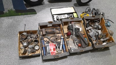 Lot 745 - 4 BOXES AIR TOOLS AND VARIOUS PARTS