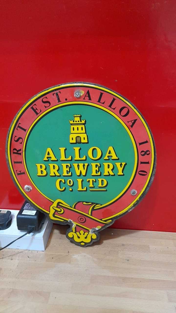 Lot 451 - ALLOA BREWERY CO LTD ENAMEL SIGN 14