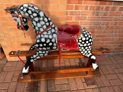 Lot 11 - VICTORIAN ROCKING HORSE