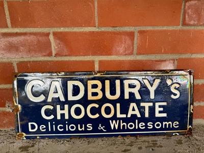 Lot 29 - CADBURY'S ENAMEL SIGN 20" X 7.5"