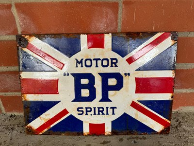 Lot 47 - MOTOR BP ENAMEL SIGN 14" X 9.5"