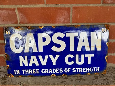 Lot 71 - CAPSTAN ENAMEL SIGN 18" X 9"