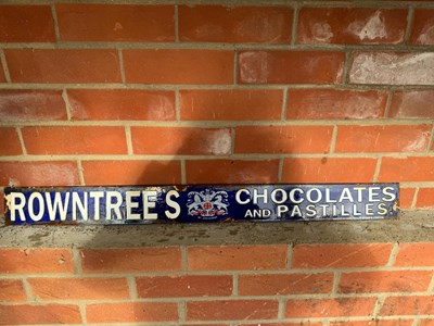 Lot 119 - ROWNTREES ENAMEL SIGN 35.5" x 3.5"