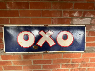 Lot 125 - OXO ENAMEL SIGN 36" X 12"