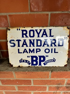 Lot 233 - BP ENAMEL SIGN 14" X 9.5"