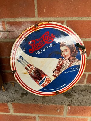 Lot 265 - PEPSI ENAMEL SIGN 12" DIA