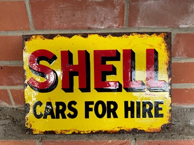 Lot 319 - SHELL ENAMEL SIGN 14" x 9.5"