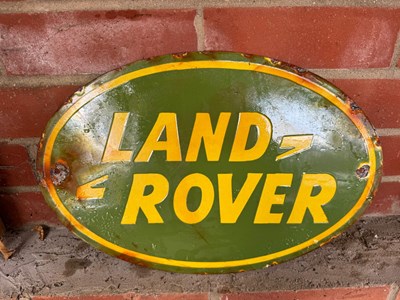 Lot 339 - LAND ROVER ENAMEL SIGN 16" X 10.5"