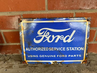 Lot 345 - FORD ENAMEL SIGN 12" DIA