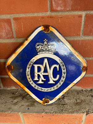 Lot 367 - RAC ENAMEL SIGN 11" DIA