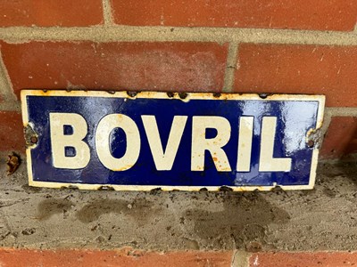 Lot 433 - BOVRIL ENAMEL SIGN 12" X 4"