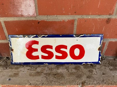 Lot 509 - ESSO ENAMEL SIGN 12" X 4"